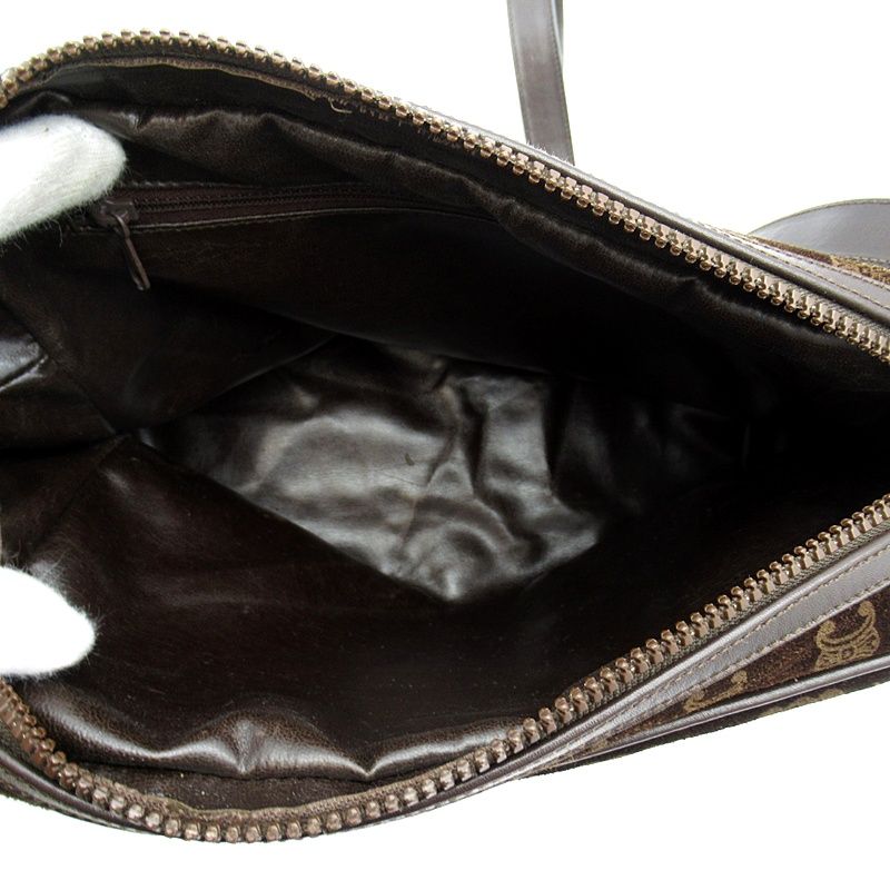 Celine Shoulder Bag Suede Brown — view 7