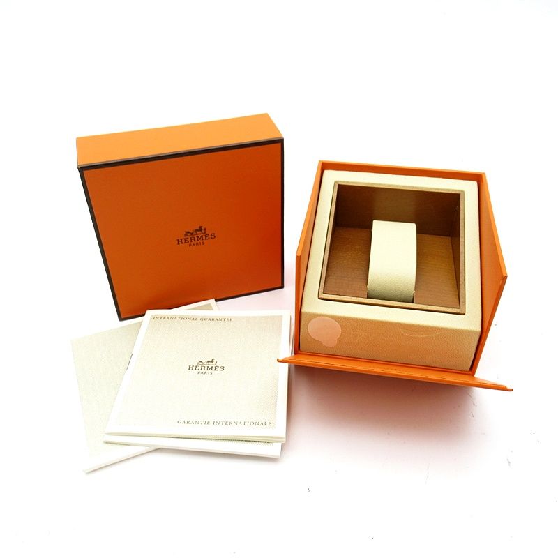 Hermes Clipper Watch Overhauled Box SS Black OH Polished — view 6