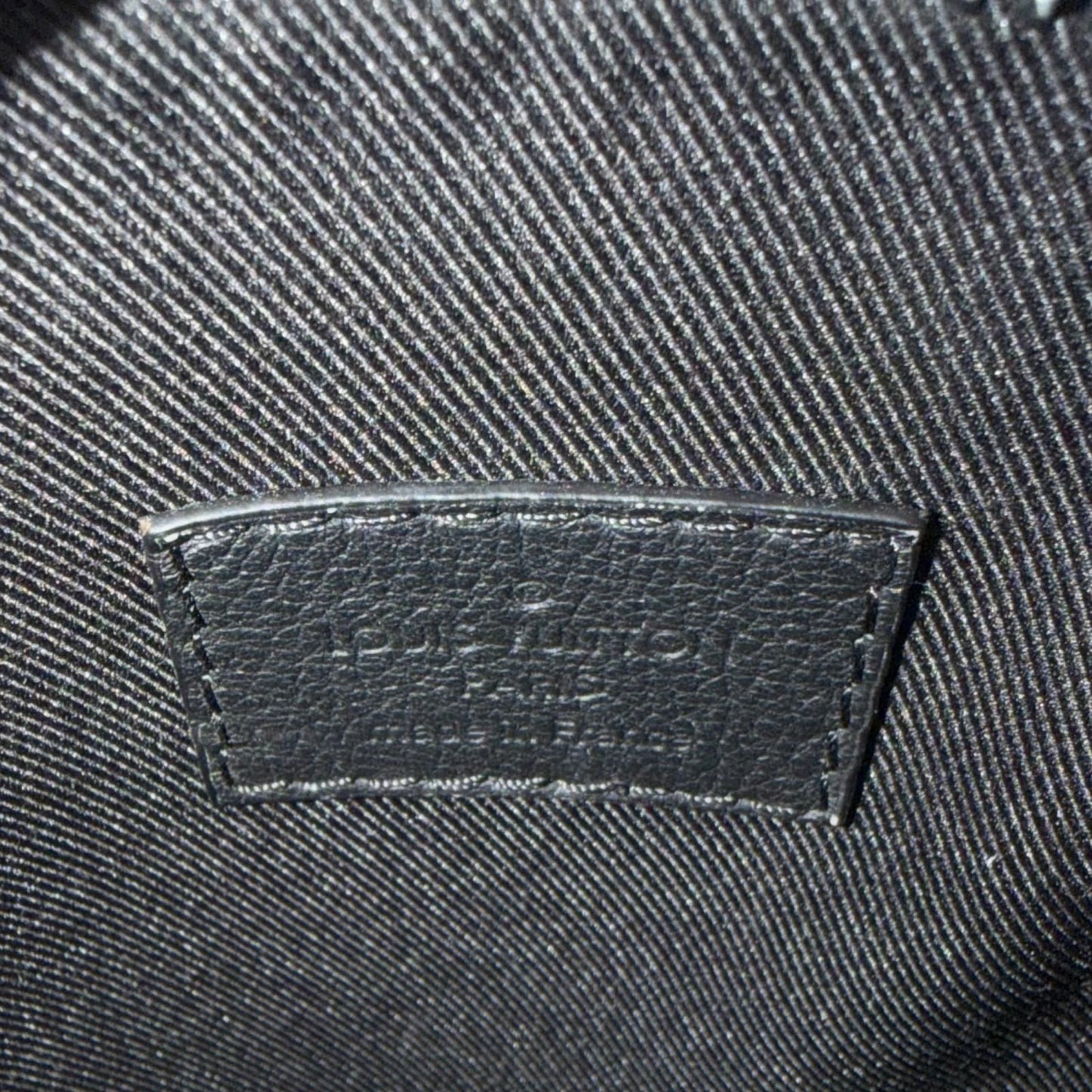 Louis Vuitton Monogram Shadow Lace Up Leather Pouch Black — view 9