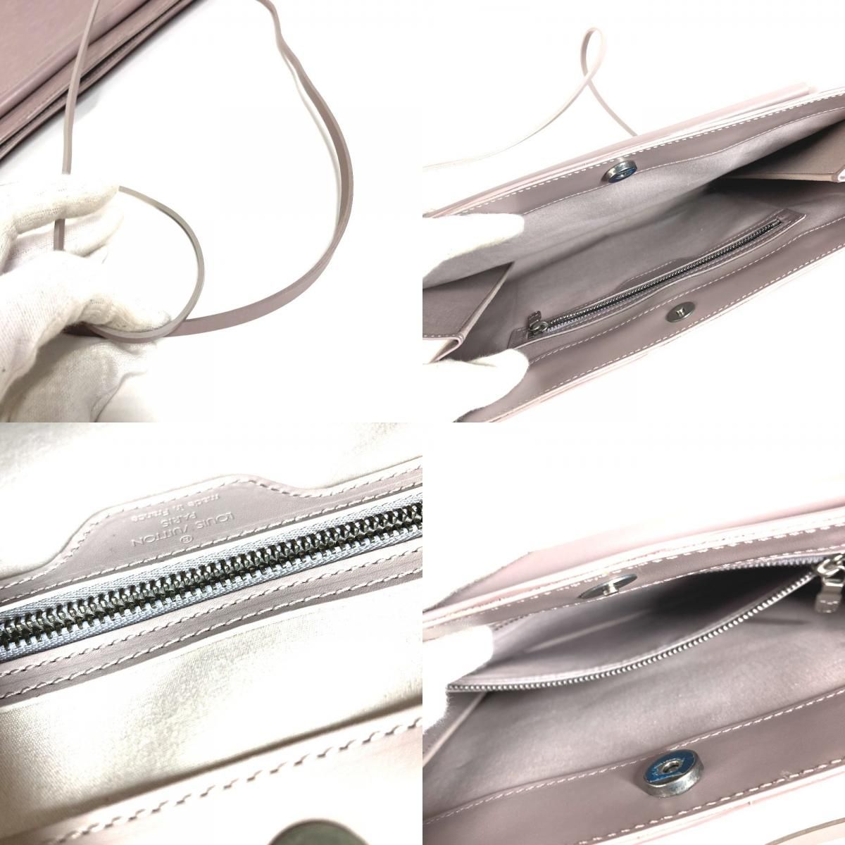 Louis Vuitton Shoulder Bag Saint Tropez Epi Leather Lilac Purple — view 9
