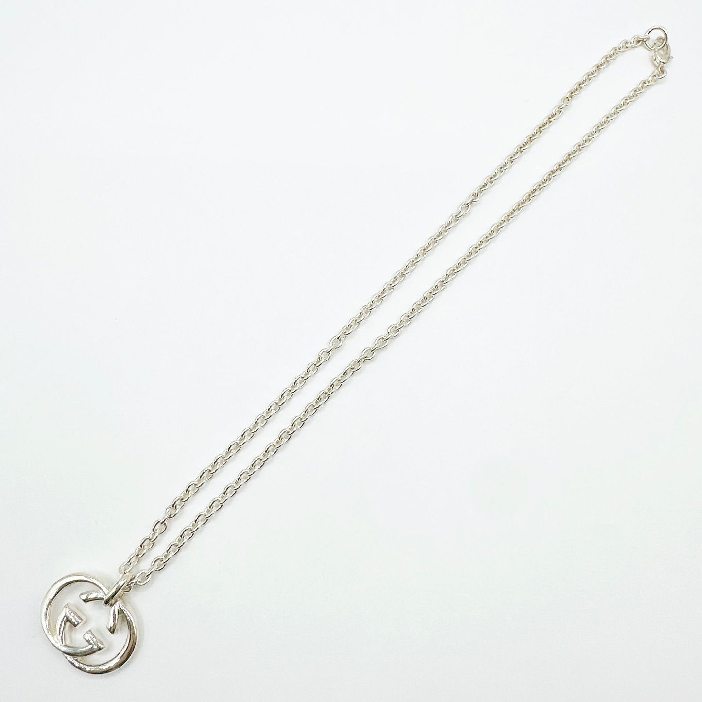 Gucci Interlocking Silver Necklace 49 cm — view 6