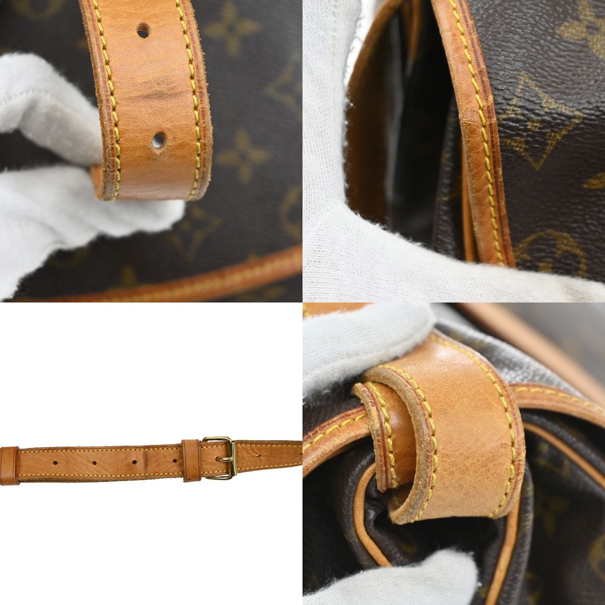 Louis Vuitton Saumur 35 Shoulder Bag Monogram Leather — view 9