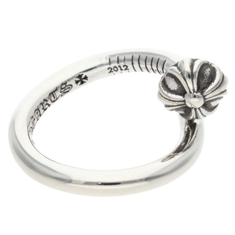 Chrome Hearts Nail Crsball Cross Ball Silver Ring — view 5