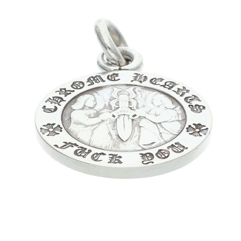 Chrome Hearts Chrm Angl Mdl Angel Medal Charm V1 Silver Pendant — view 5