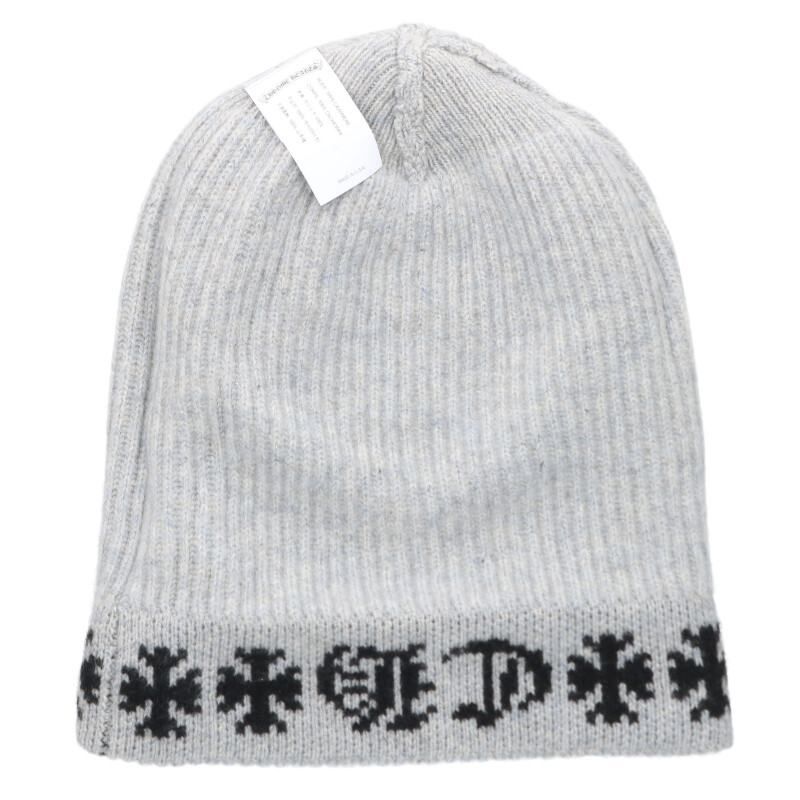 Chrome Hearts Big Daddy Cashmere Hat with Cross Ball — view 3