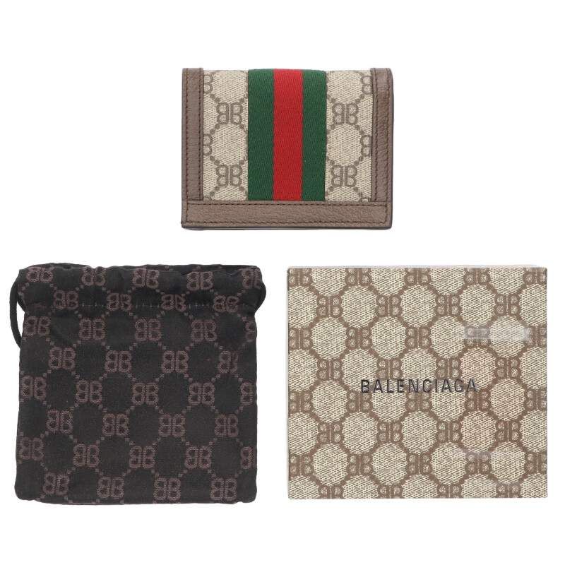 Gucci Sherry Line BB Logo All Over Pattern Bifold Wallet — view 3