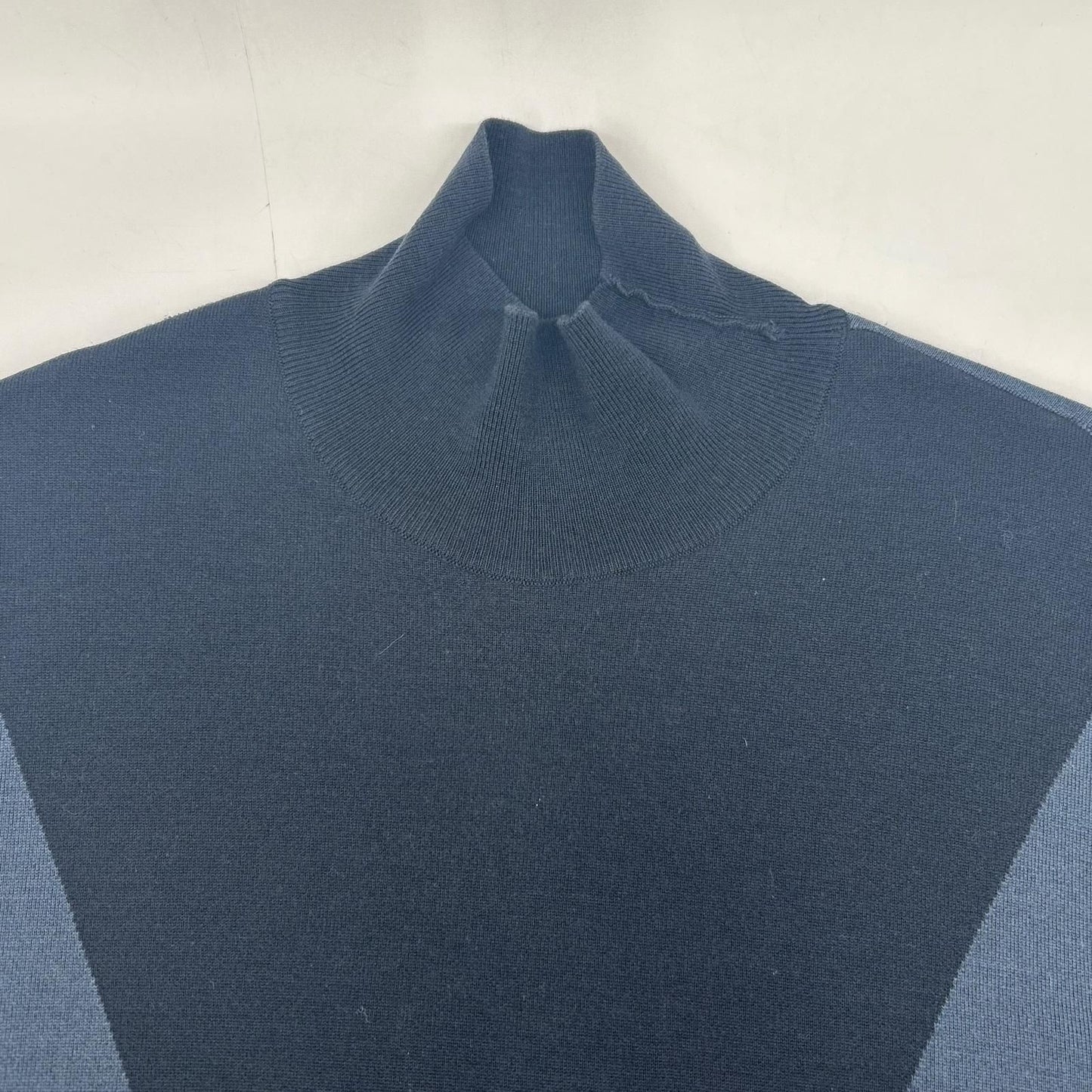 Prada Navy Wool High Neck Pullover Knit 52 Sweater — view 7