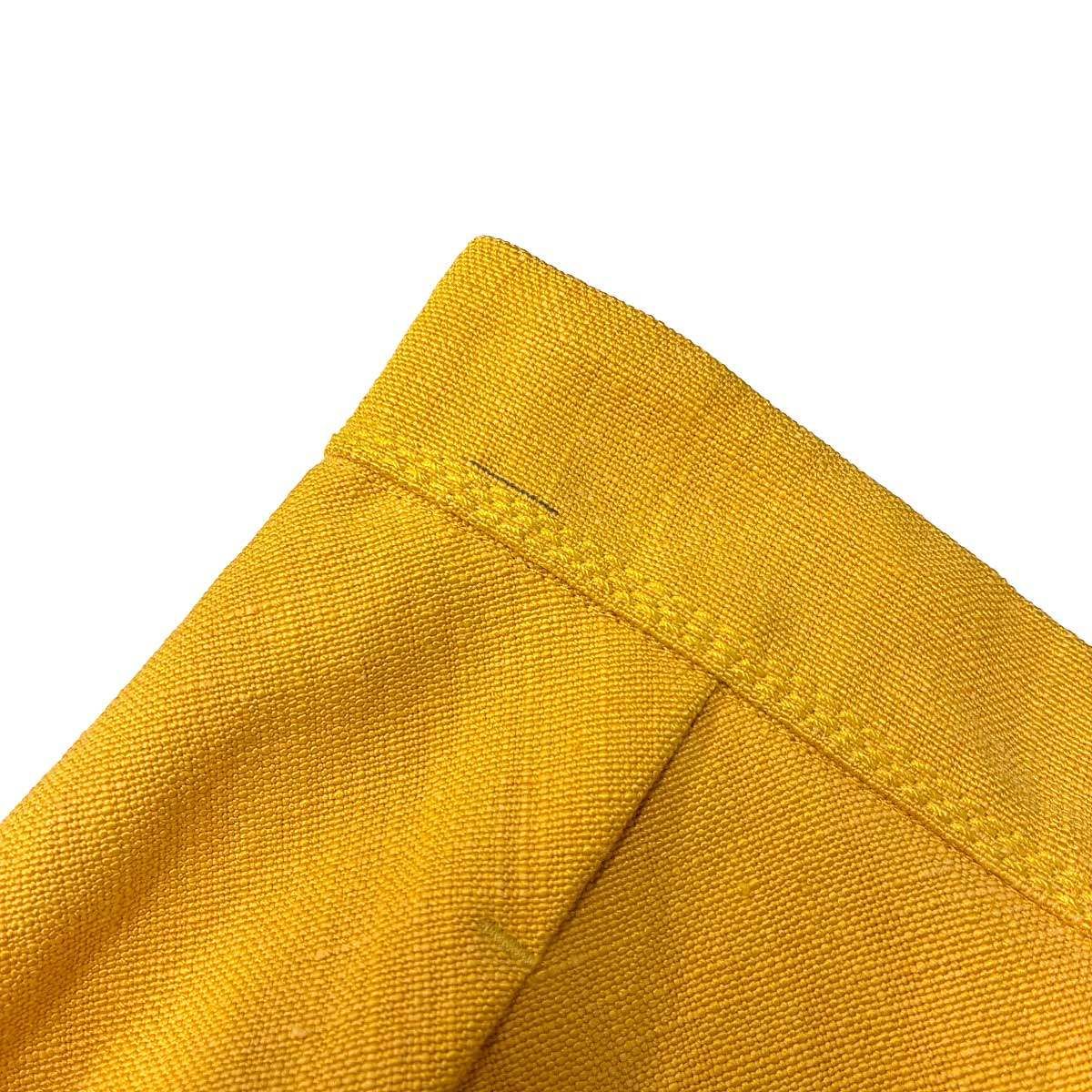 Louis Vuitton Linen Silk Layered Skirt Yellow 34 — view 6