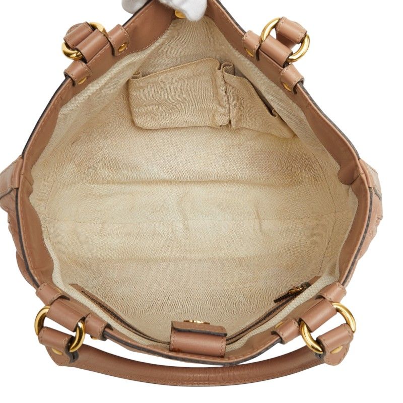 Gucci Guccissima Scarlet Tote Pink Leather — view 9