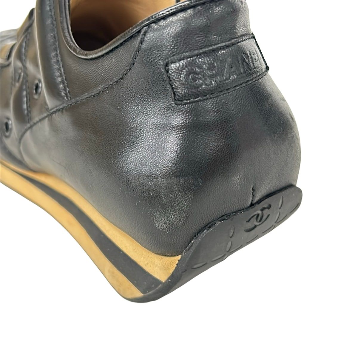 Chanel Sneakers 6 B Black CC Logo — view 7