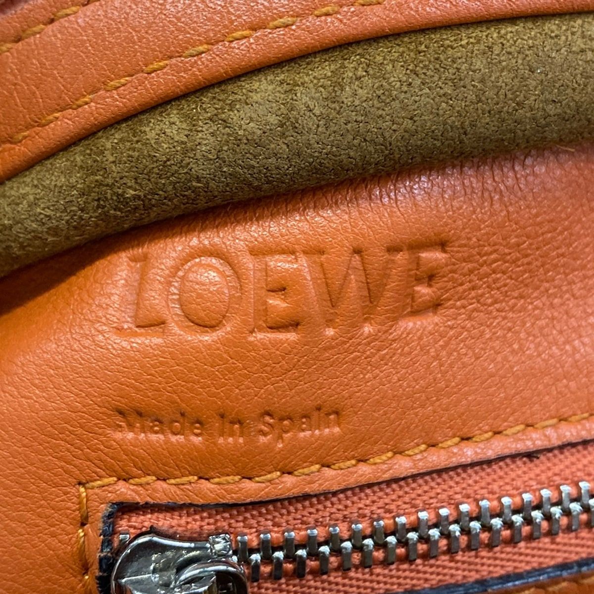 Loewe Handbag Amazona 23 Orange Leather — view 9