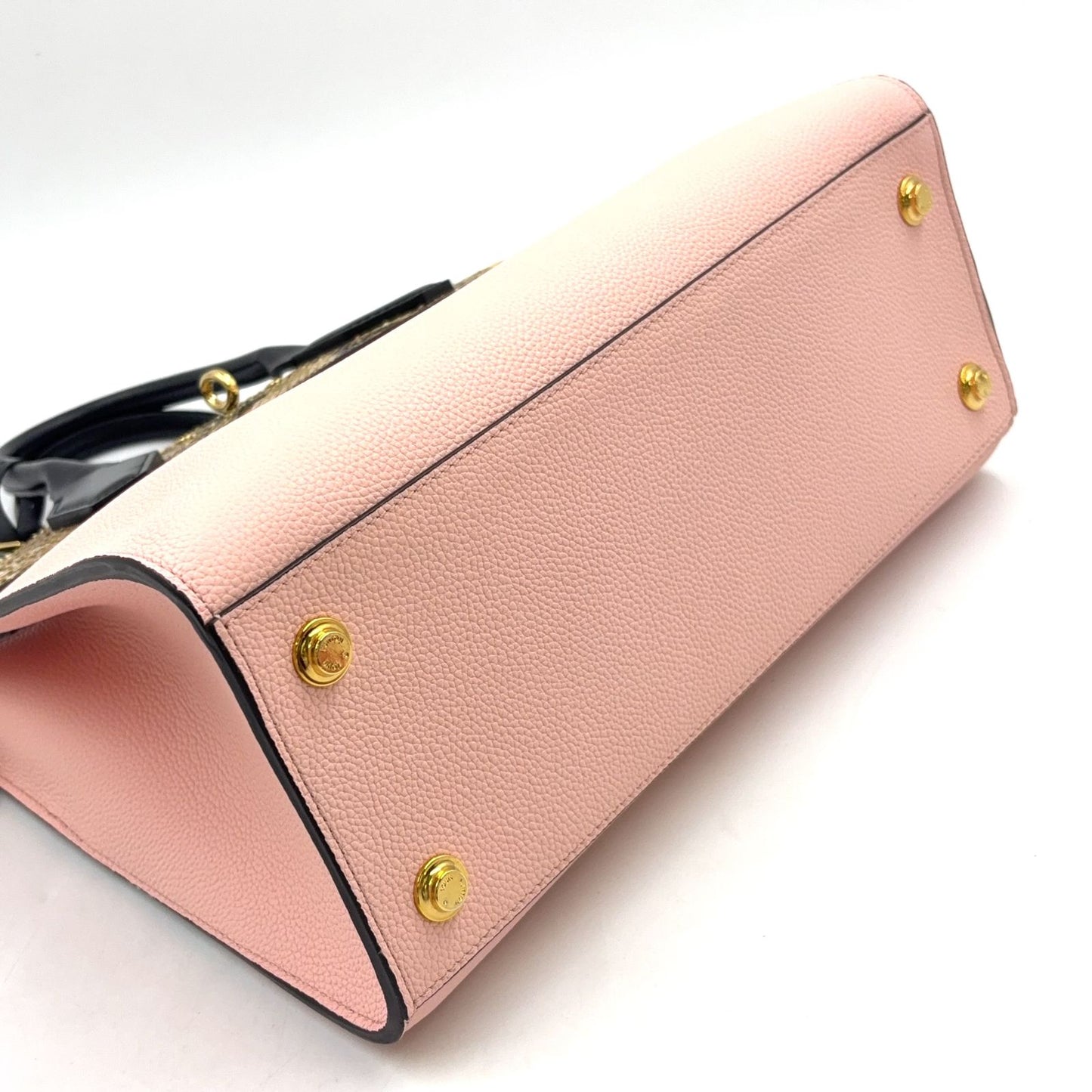 Louis Vuitton City Steamer 2-Way Leather Pink Black Handbag Gold — view 9