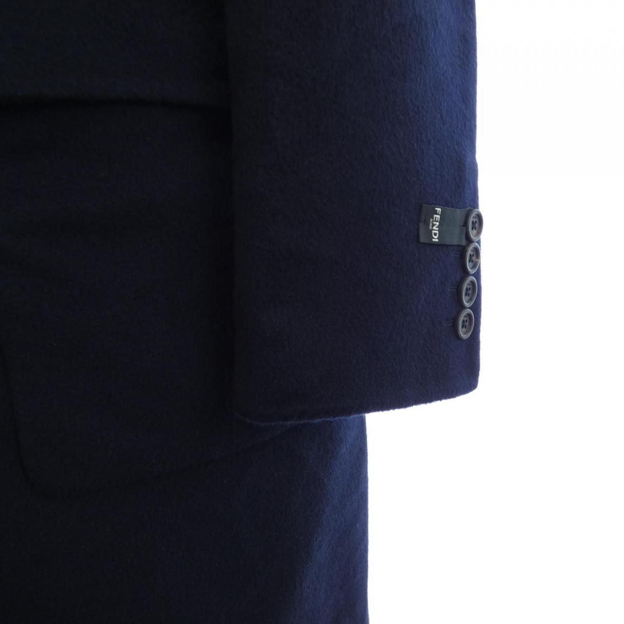Fendi Coat Navy — view 6