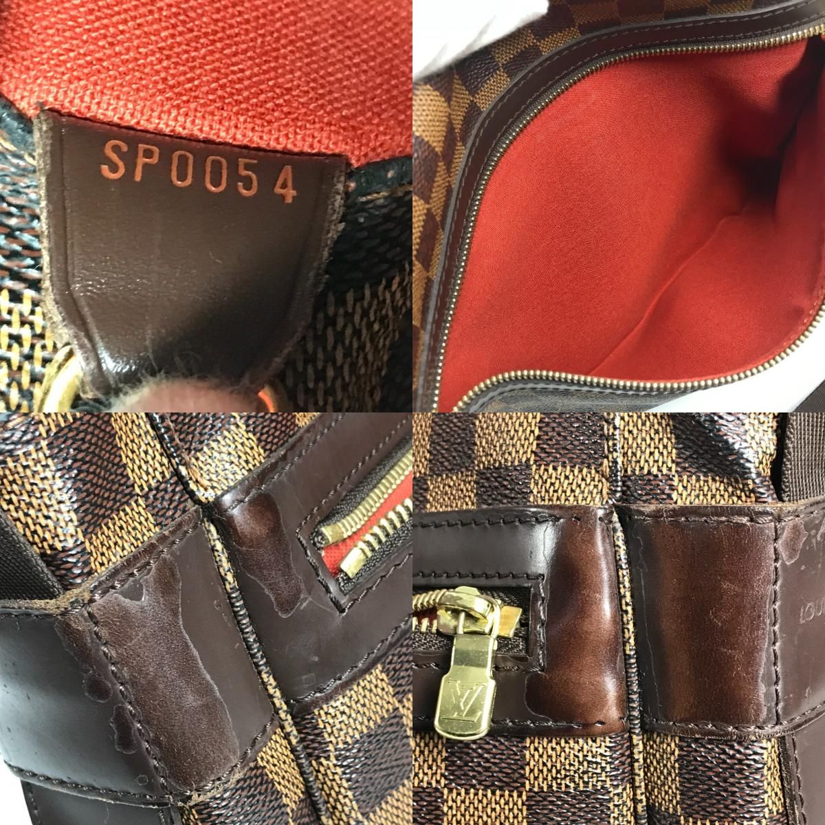 Louis Vuitton Shoulder Bag Bastille Damier Canvas Ebene Brown — view 9