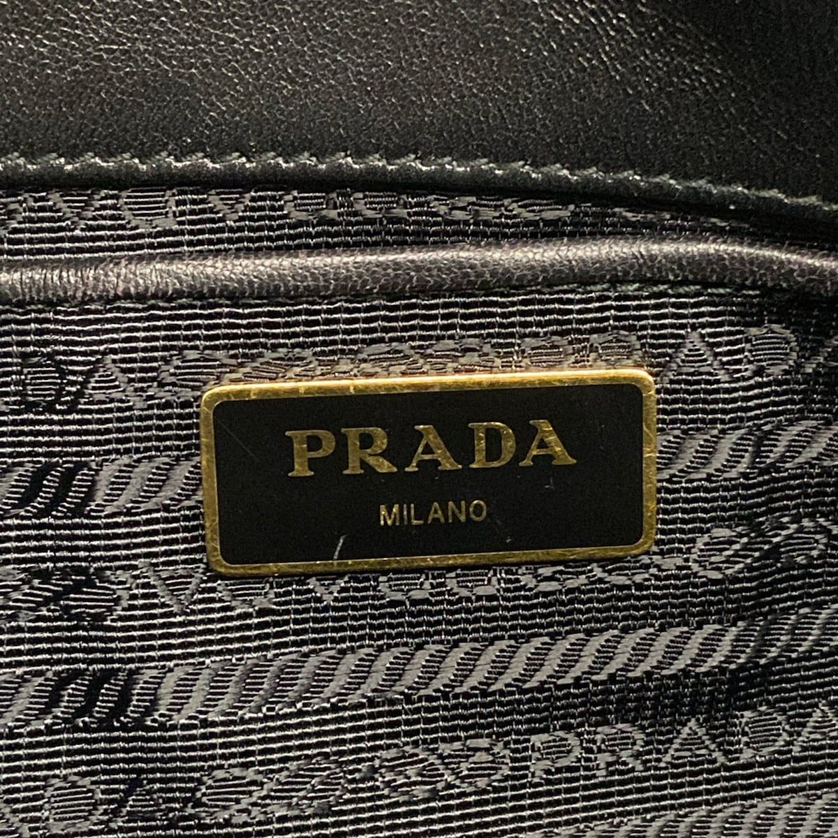 Prada Handbag Gather Bag Black — view 9