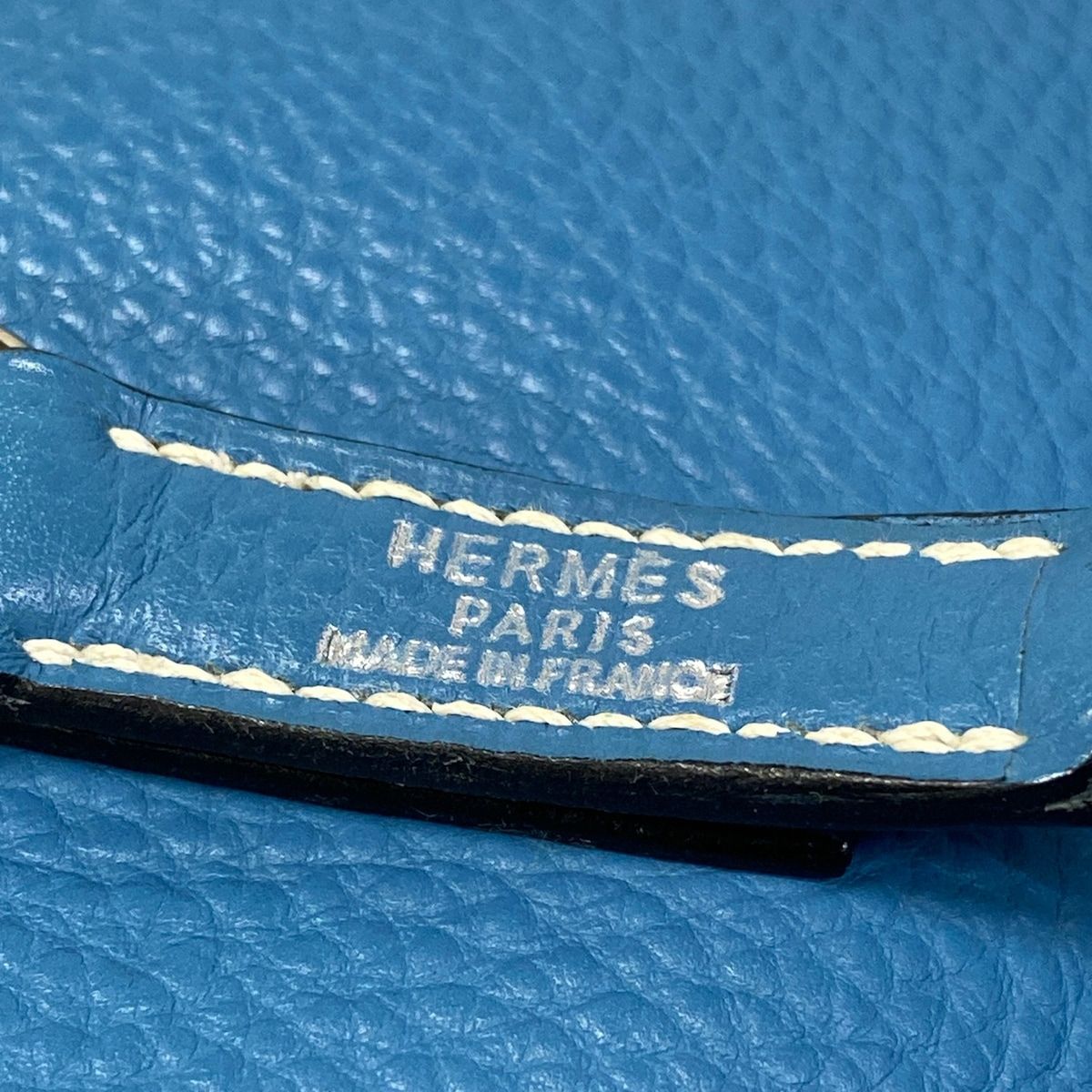 Hermes Shoulder Bag Trim 31 Blue Jean Silver — view 9