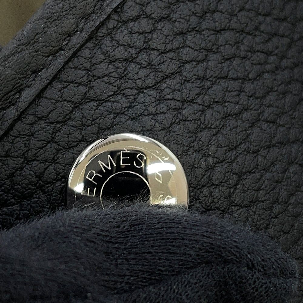 Hermes Tote Garden Party PM Black Silver Negonda — view 9