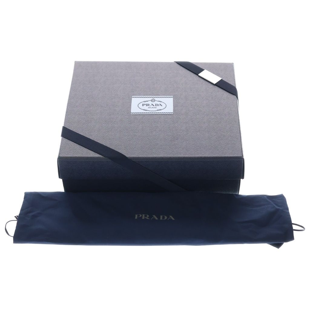 Prada Triangle Logo Bucket Hat Black — view 8