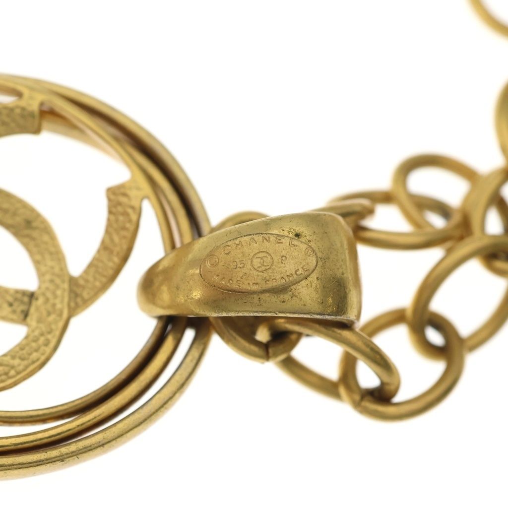 Chanel CC Logo Pendant Chain Gold — view 6
