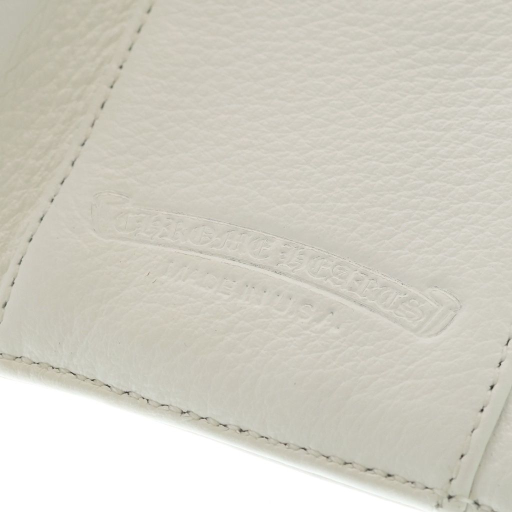 Chrome Hearts Wave Mini Leather Wallet White — view 6