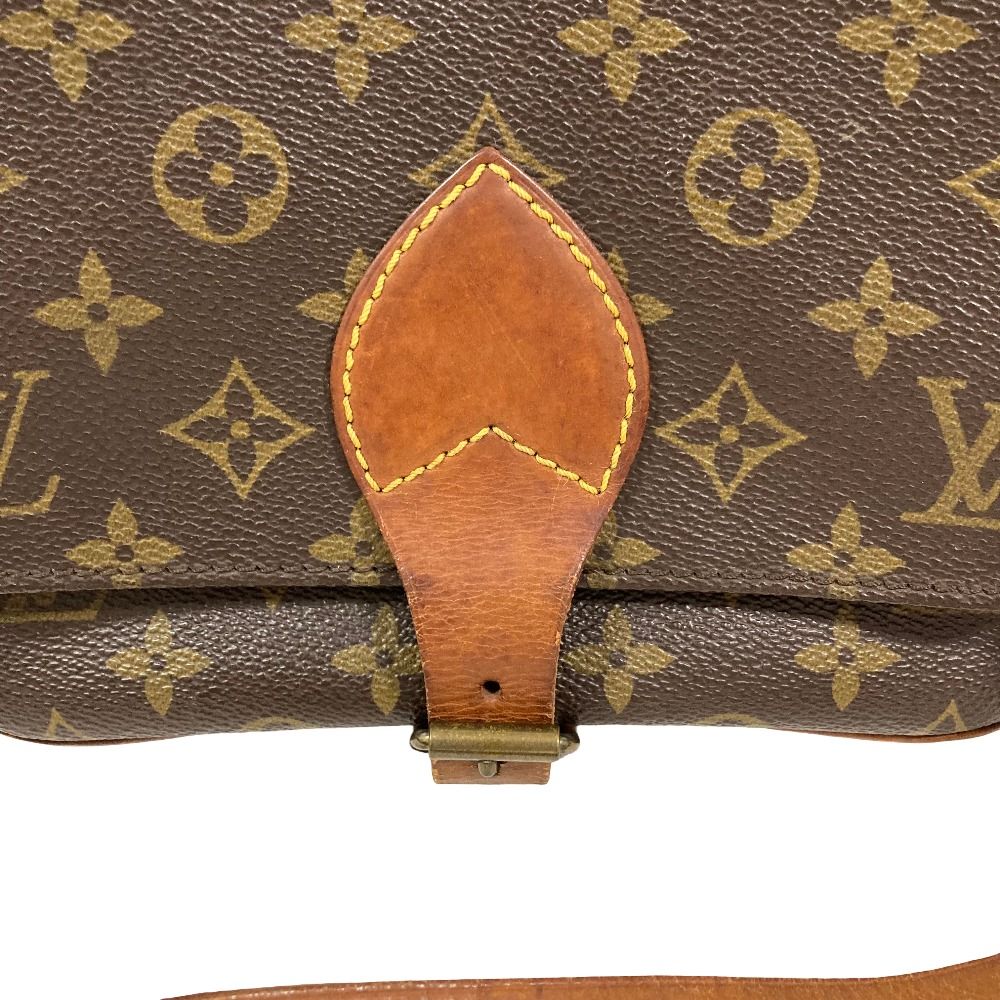 Louis Vuitton Cartouchiere Monogram Shoulder Bag Brown — view 9