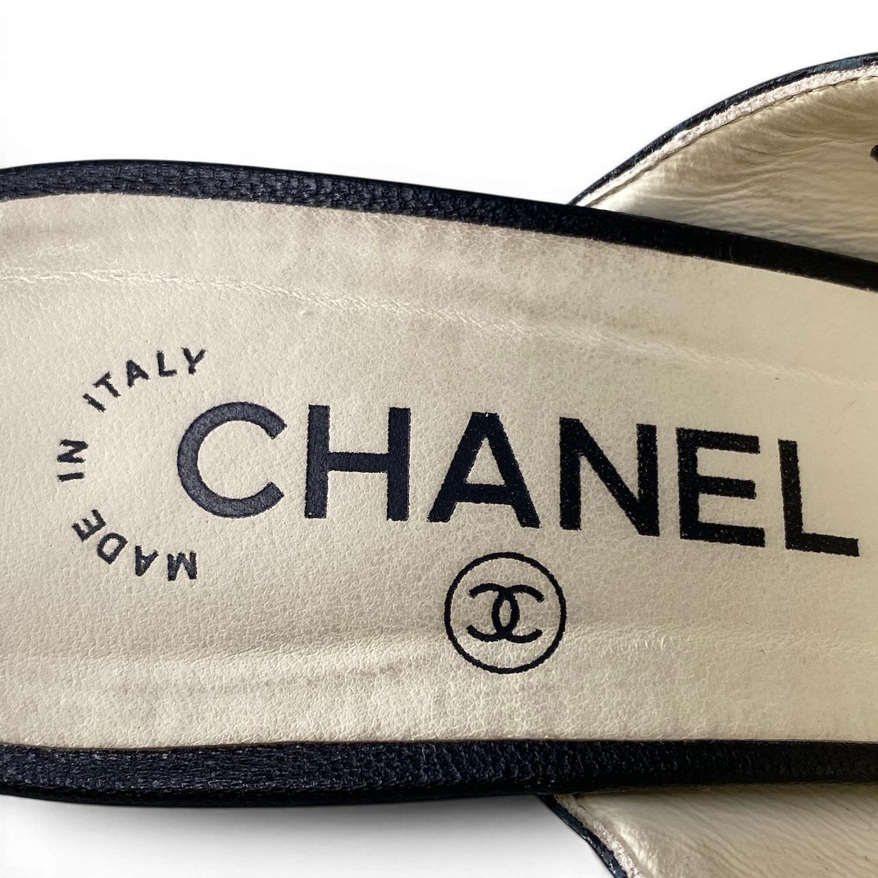 Chanel Tweed Pearl Sandal — view 9
