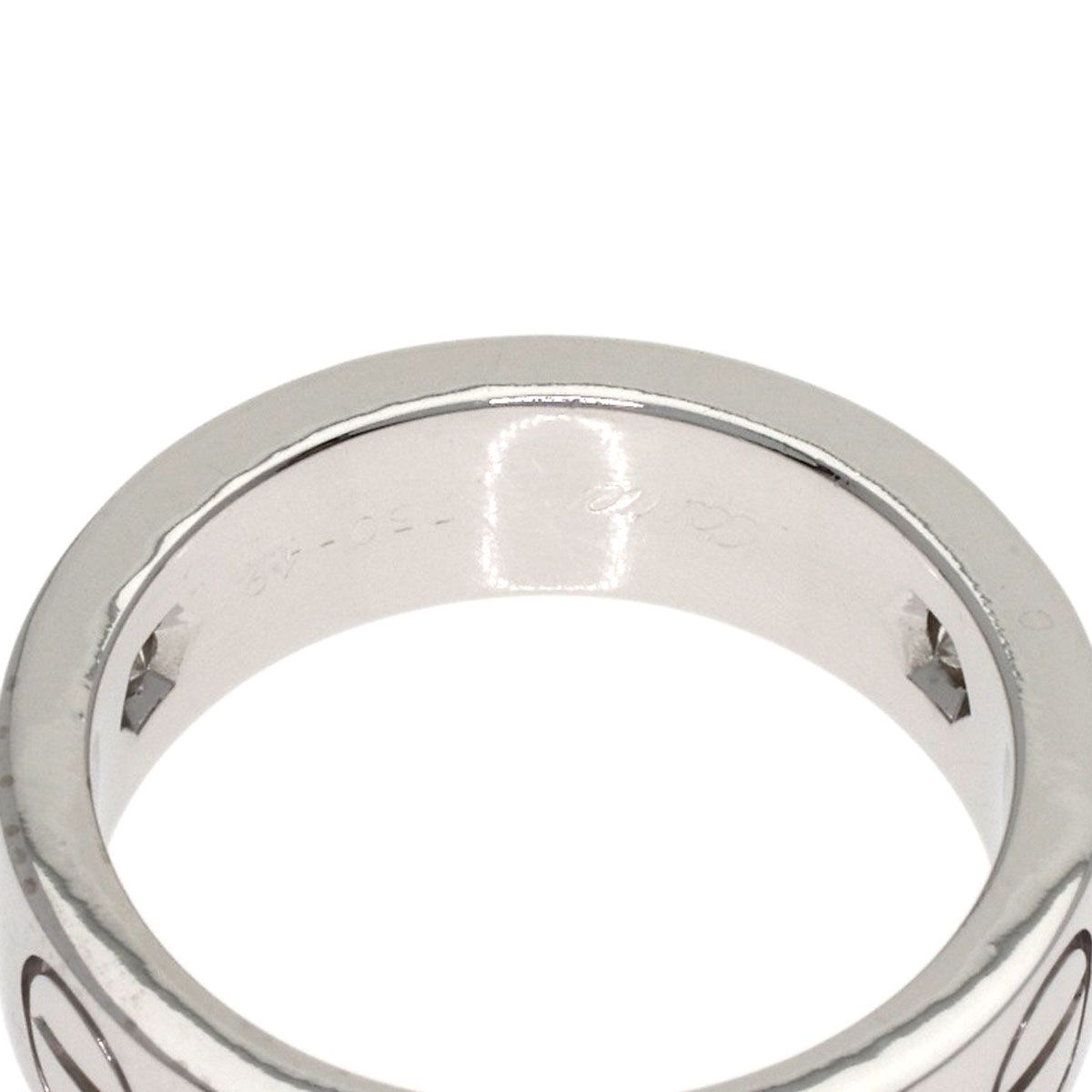 Cartier Love Ring Half Diamond 49 18k White Gold — view 9