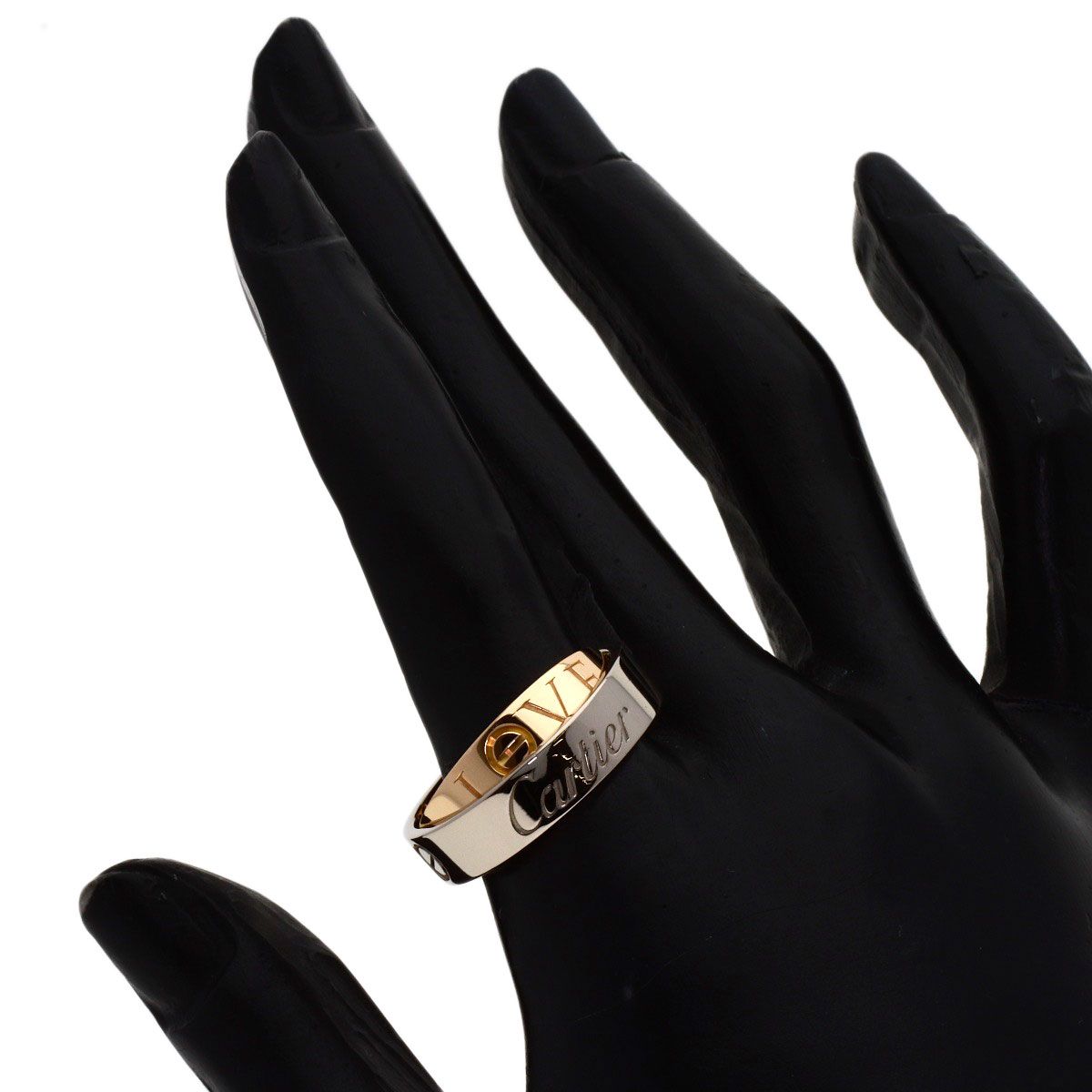 Cartier C-cles Love 57 Ring 18k White Gold 18k Pink — view 5