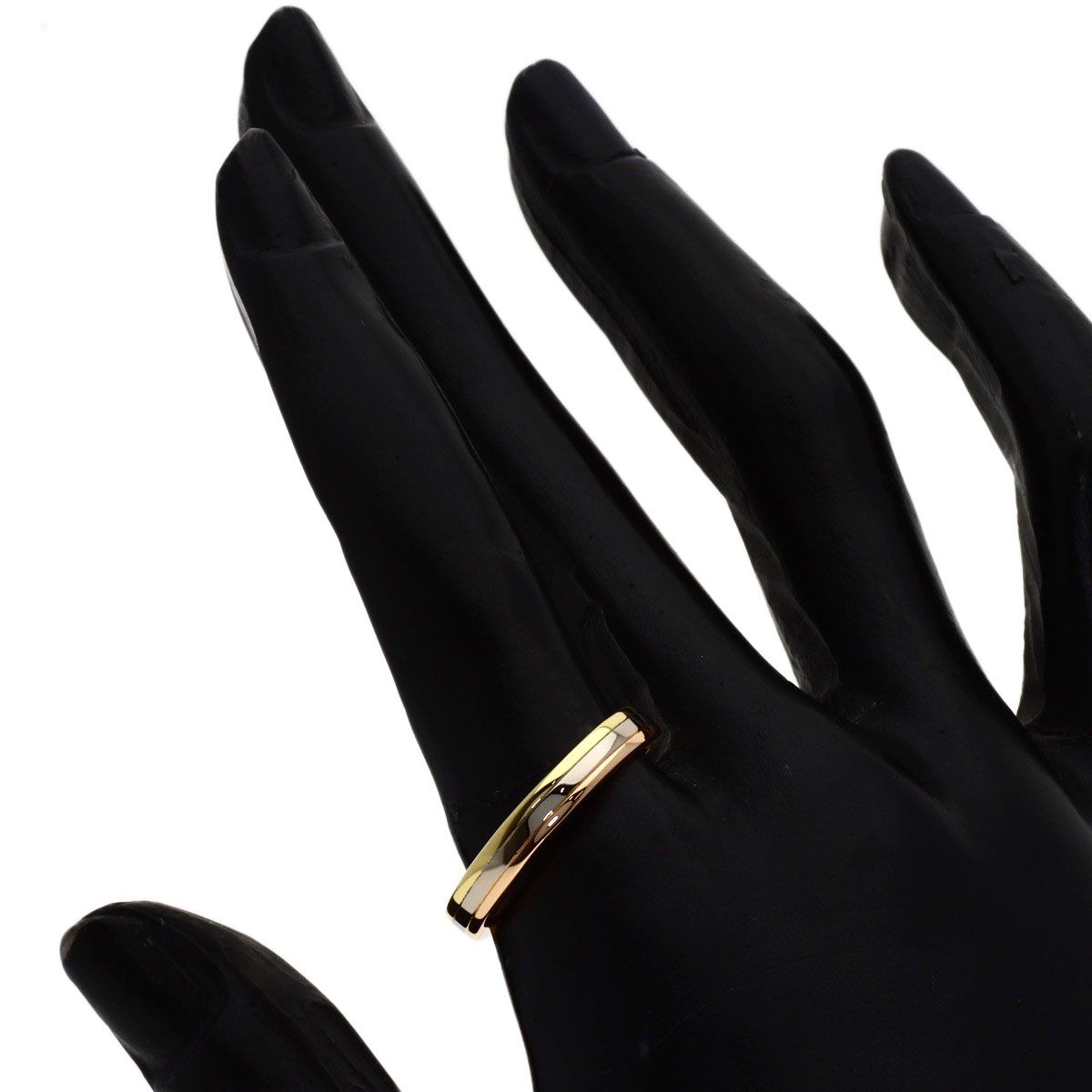 Cartier Trinity 57 Ring 18k Yellow Gold 18k White Pink — view 5
