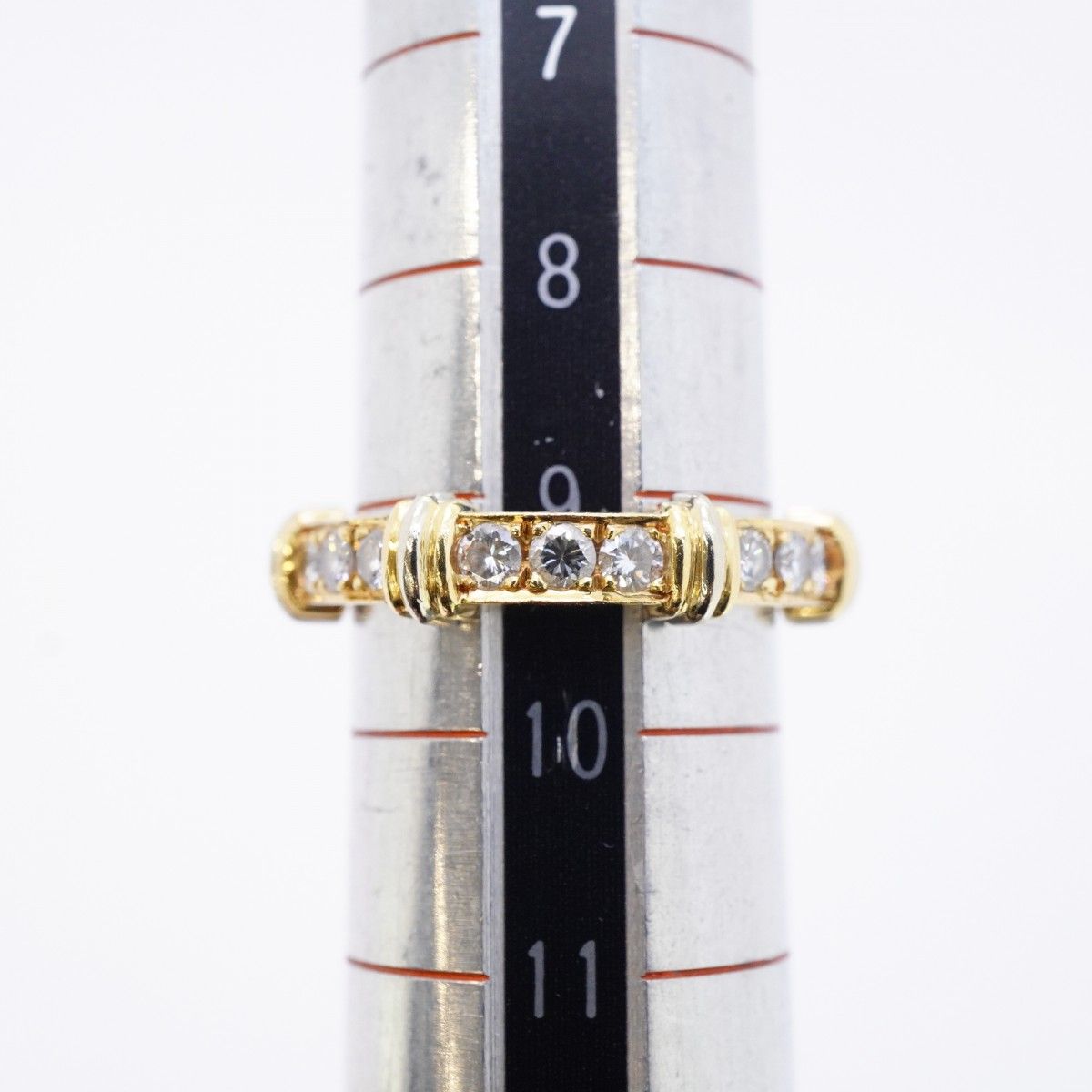 Cartier Ring Contessa 18k Yellow Gold 18k White Diamond — view 9