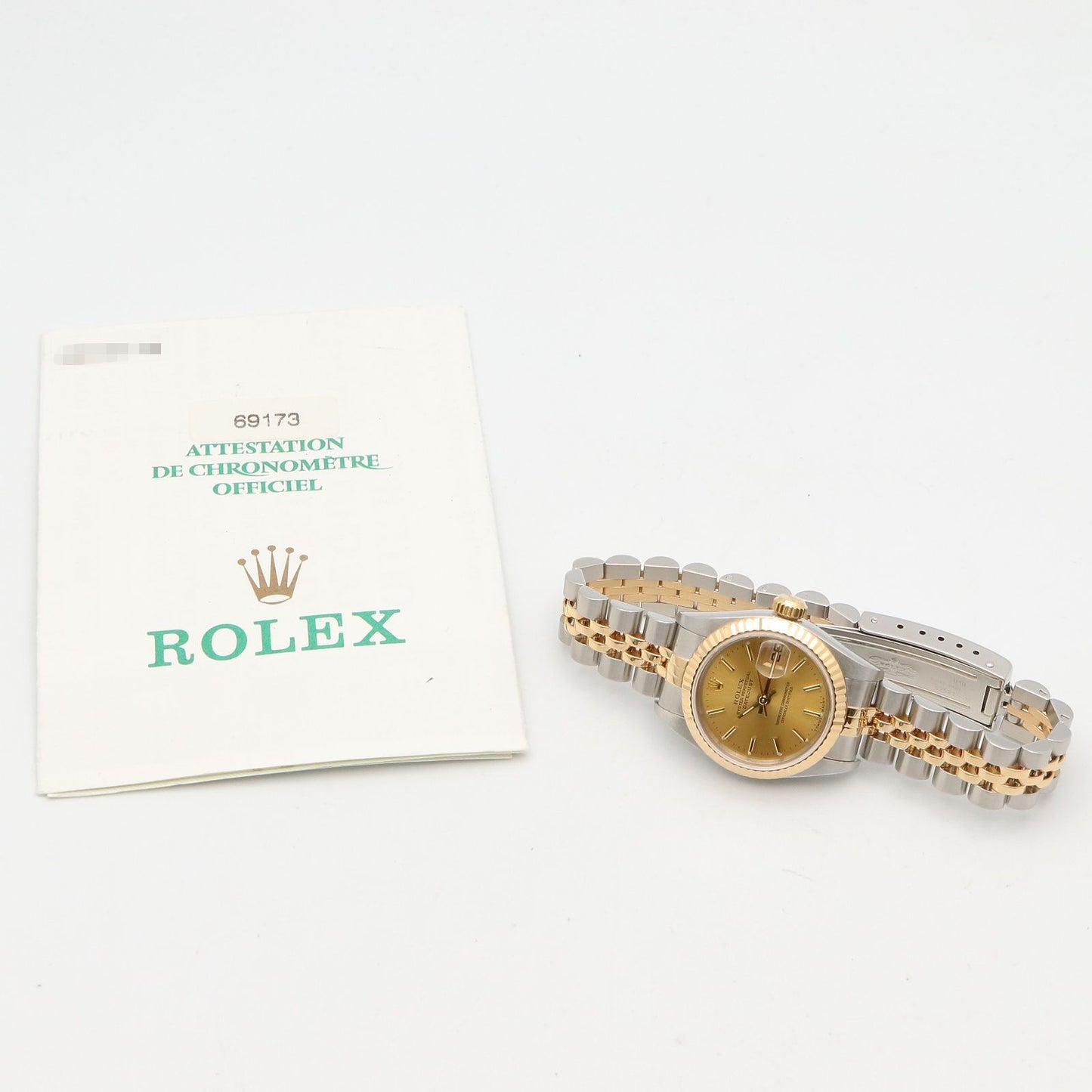 Rolex Datejust Number CH BA 18k Stainless Steel — view 9