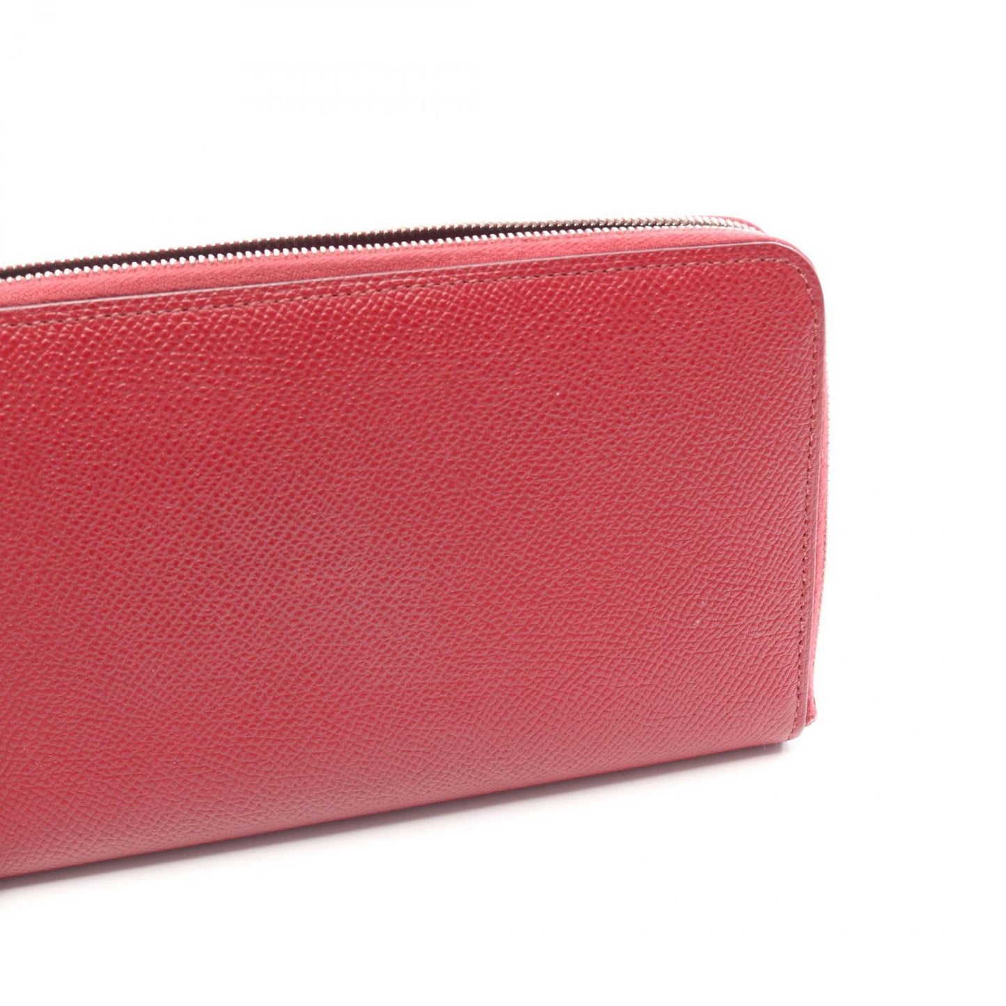 Hermes Round Wallet Azappu Long Silk in Long Rouge Grena Leather Azap — view 9
