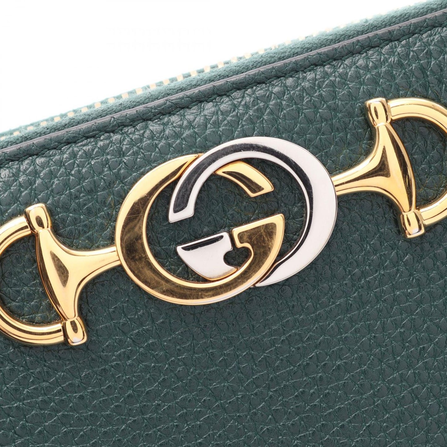 Gucci Round Wallet Zumi Green Leather — view 8