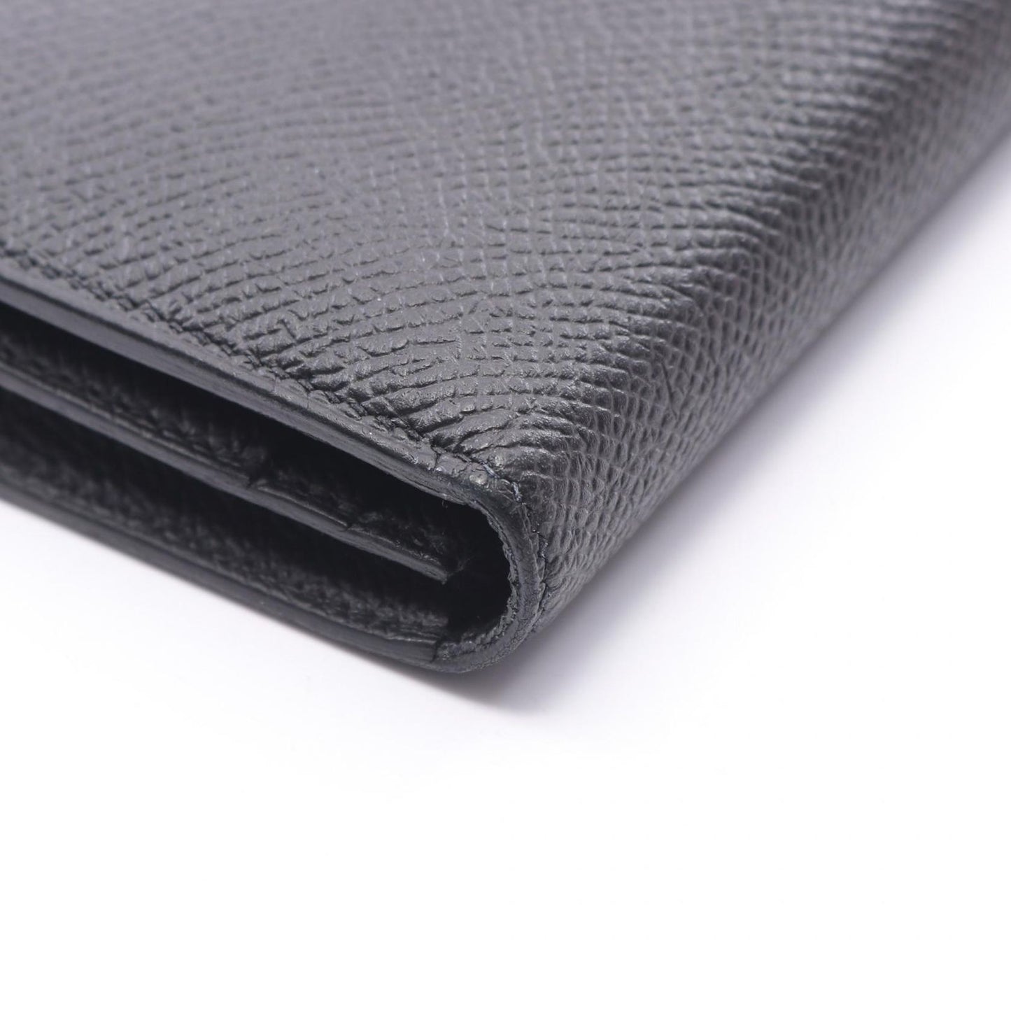 Hermes Bifold Wallet Bearn Souffle Black — view 9