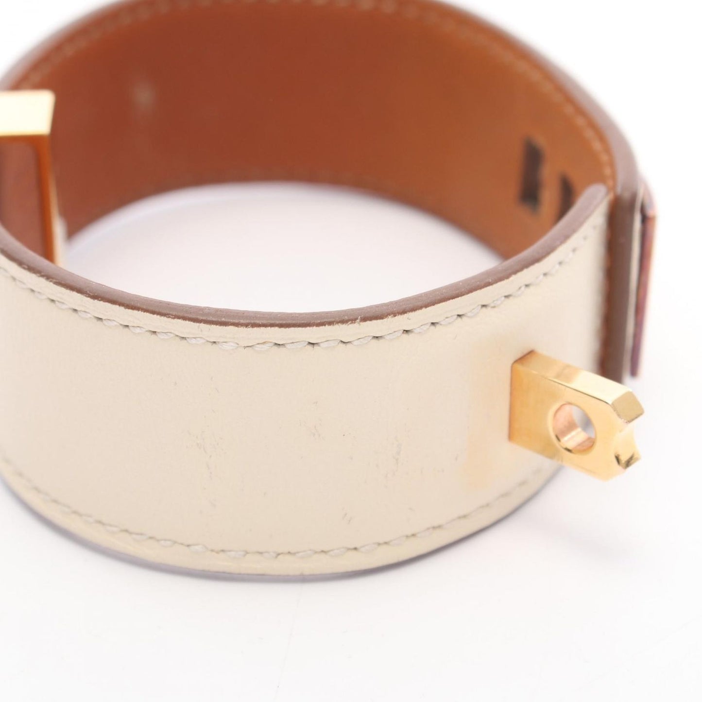 Hermes Bangle Collier de Chien 24 Leather Bracelet — view 9