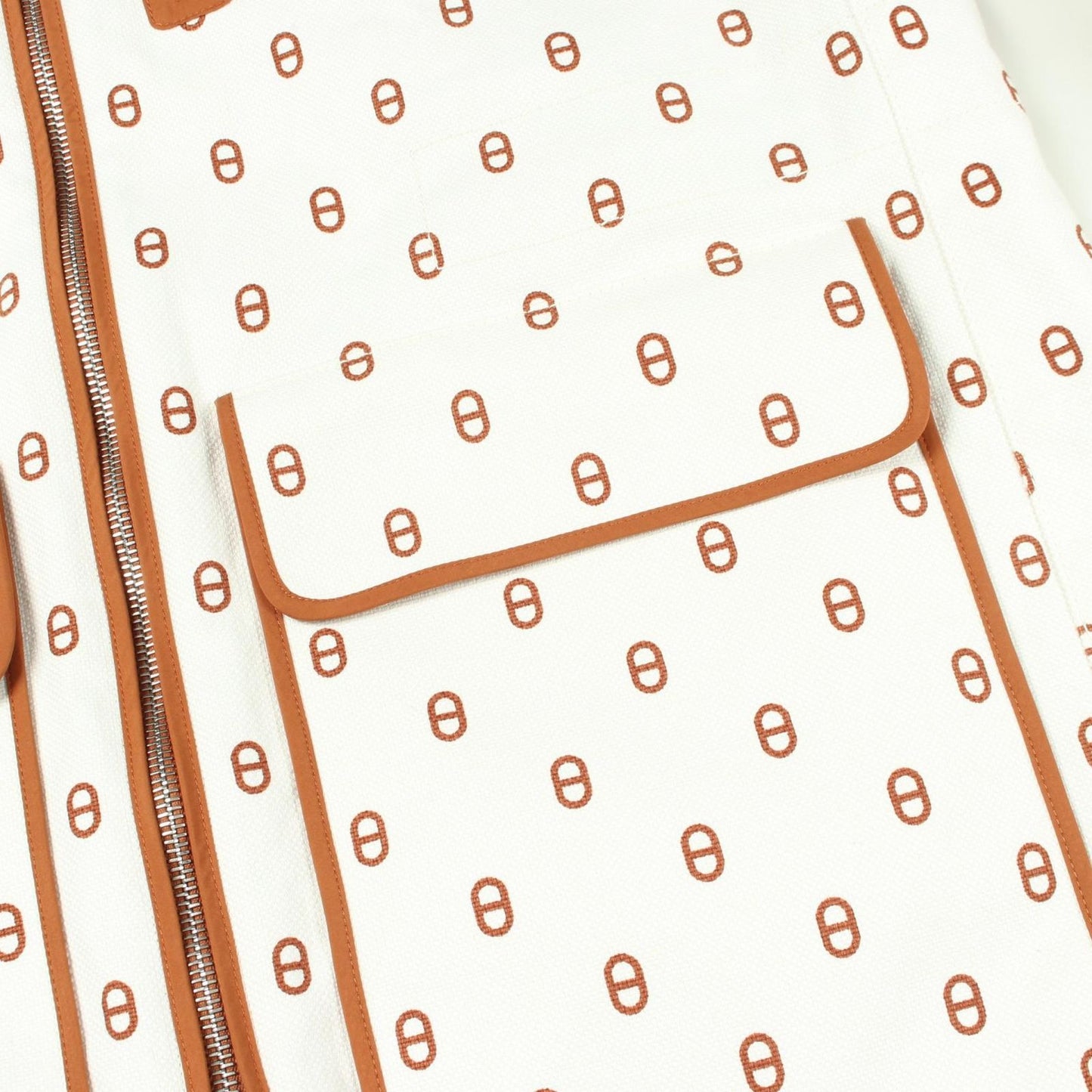 Hermes Chaine D'ancre Reversible Beige Coat — view 8