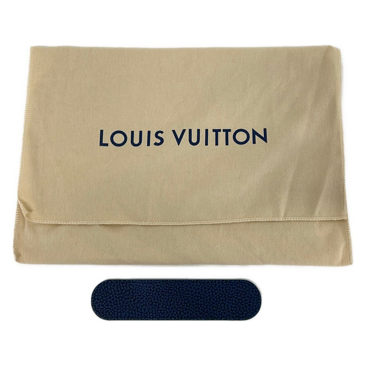 Louis Vuitton Shoulder Strap Navy Hand Leather — view 5