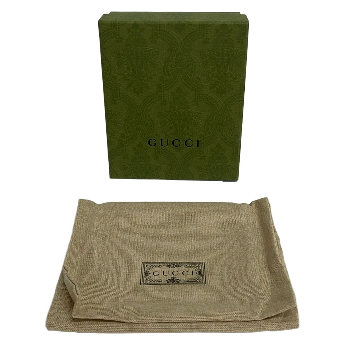 Gucci Bifold Wallet Horsebit Navy Red Dot Pattern Leather — view 7