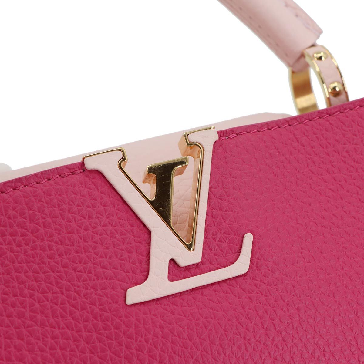 Louis Vuitton Capucines BB 2-Way Bag Taurillon Leather Pink — view 9