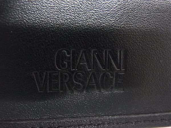 Versace Gianni Bifold Wallet Sunburst Black Leather — view 6