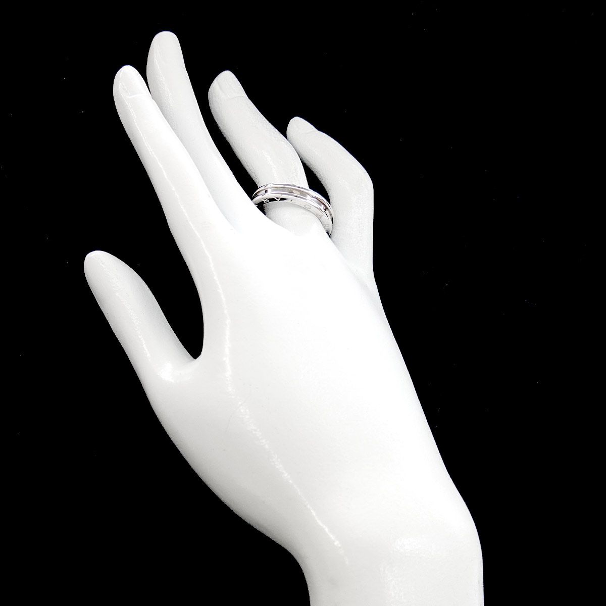 Bvlgari Band 60 Ring 18k WG White Gold — view 6