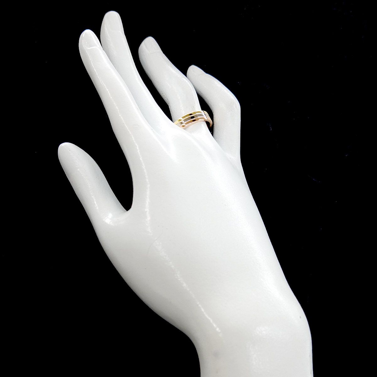 Cartier Vendome 56 Ring 18k YG WG PG Suri Gold 750 — view 7