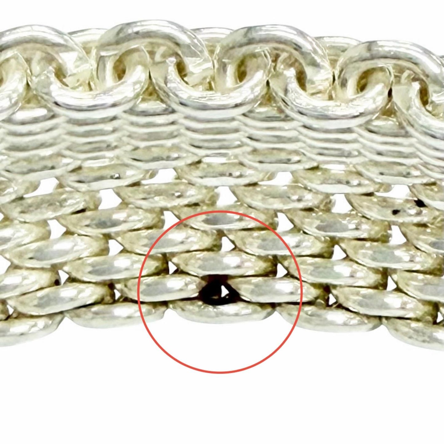 Tiffany & Co Somerset 925 Mesh Bangle Bracelet Silver Recommended — view 5