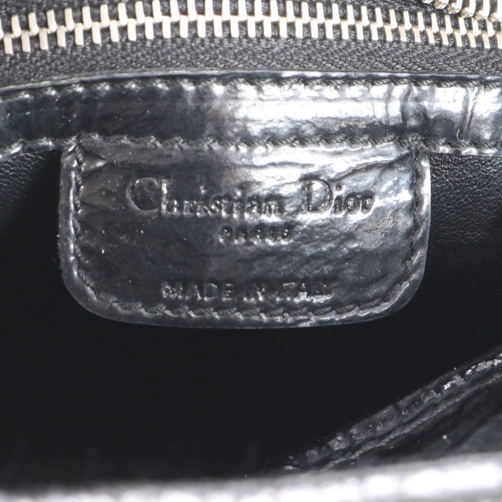 Dior Lady Cannage Leather Tote Shoulder Black — view 8