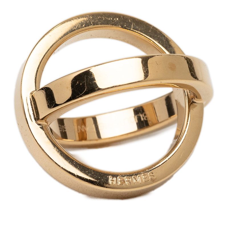 Hermes Cosmos Scarf Ring Gold Plated — view 4
