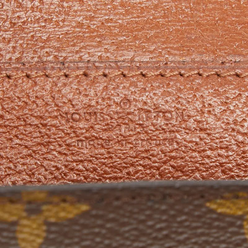 Louis Vuitton Monogram Double Mule Crossbody Shoulder Bag Brown — view 9