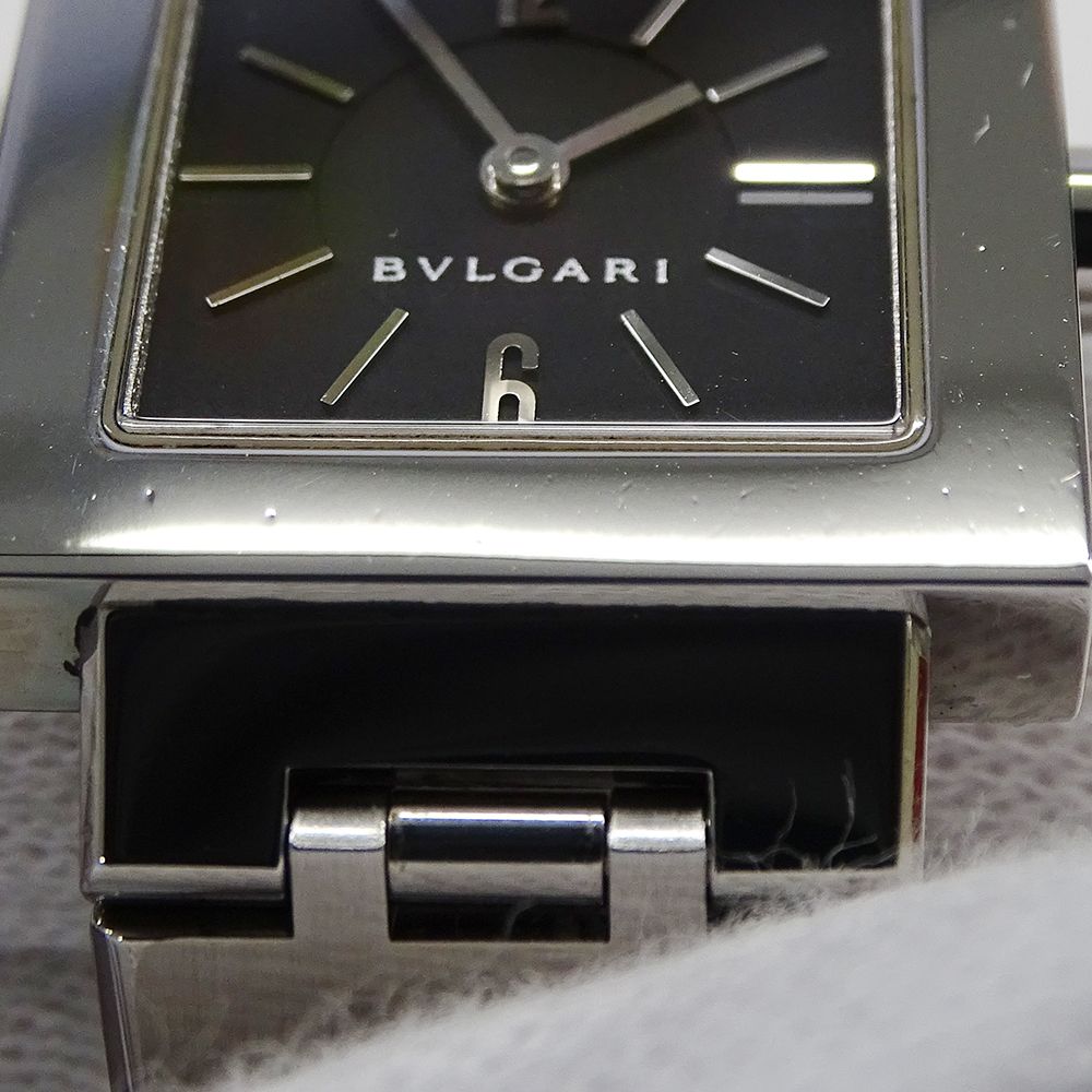 Bvlgari Watch QA Dos Lado Quartz Stainless Steel Silver Black Polished — view 9