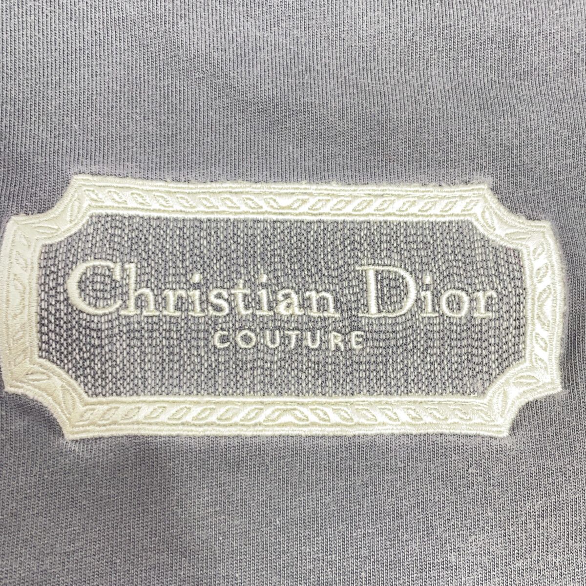 Dior Homme Gray Embroidery Logo T-Shirt — view 8