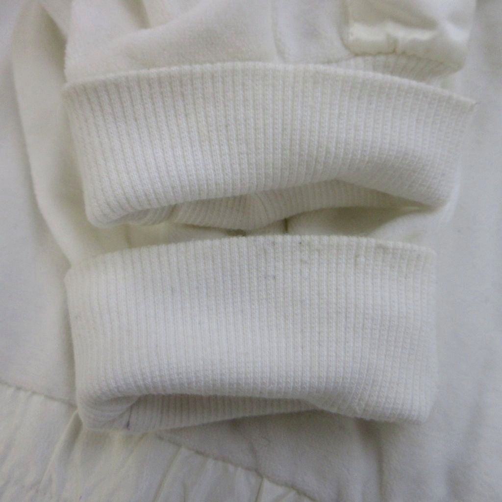Dolce & Gabbana D&G Hoodie Top M White Long Sleeve Full Zip Cut Replacement — view 9