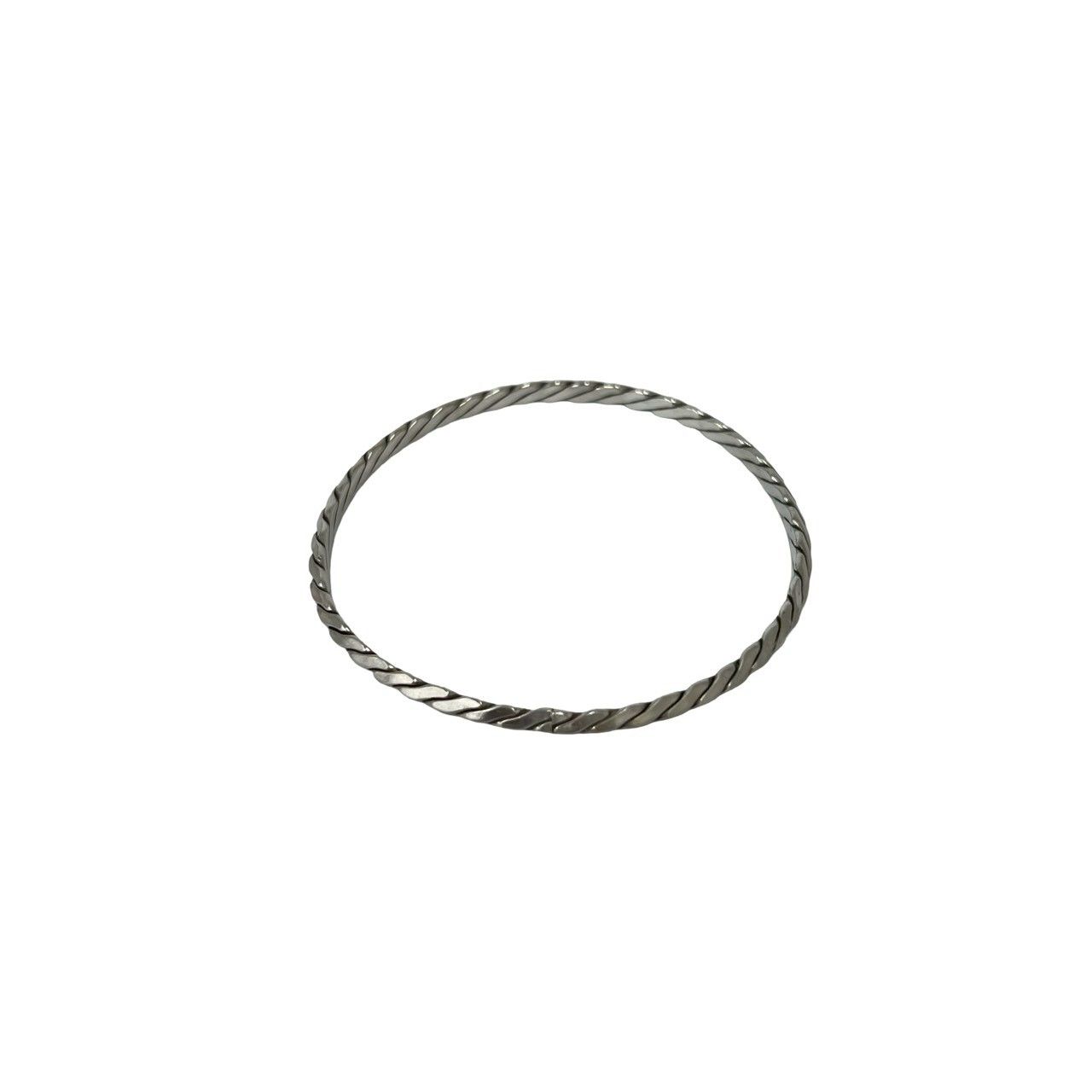 Tiffany & Co Vintage Twist Bangle 925 Sterling Silver Bracelet — view 6